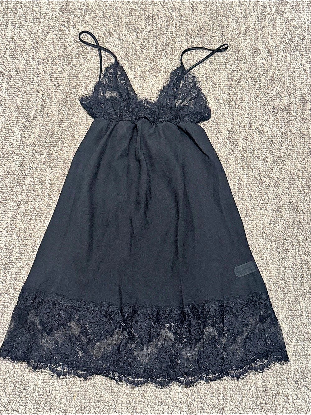Lindsey Roscoe Black Lace Mini Dress Like New